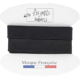 Les Petits Rubans 100% Cotton Bias Binding - 20mm Wide - 5 Metres Long - Binding for Sewing, Upholstery, Clothing and Blanket