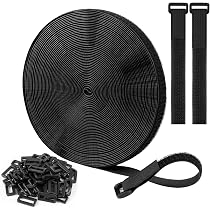 Sangle Velcro 5m Pour Ranger Les Câbles - Noir, Réutilisable Et Facile à Couper
