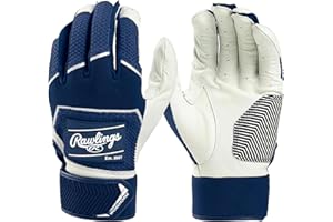 Rawlings Guantes de bateo de béisbol WORKHORSE | Adulto S | Azul marino