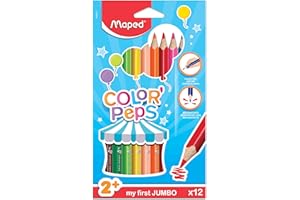 Maped Color'Peps My First Jumbo Colouring Pencils,Multicolor (Age 2+)