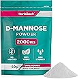 D Mannose Pure Powder 50g | 2000mg | Unflavoured | Natural & Filler Free | Vegetarian & Vegan Friendly | High Strength Food Supplement | by Horbaach