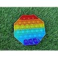 FunBlast Octagonal Pop It Fidget Toy, Autism Special Needs Silicone Stress Reliever, Squeeze Sensory Toy