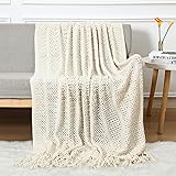 LumiSyne Gewebte Decke Quaste Hohlen Chevron Muster Geflochtene Einfache Nordisch Stil Leicht Weich Nickerchen Kuscheldecke R