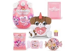 Rainbocorns ZURU Puppycorn Scent Surprise di ZURU Scatola da scoprire con morbido peluche, cucciolo profumato per bambine, slime (Brown Dalmatian)