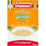 Plasmon La Pastina Gemmine 340g 12 Box Con Farina di grano tenero 100% Italiano, piccola e morbida in bocca