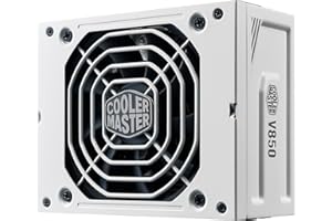 Cooler Master V850 SFX Gold ATX 3.1, Edizione Bianca, spina UE - 850 W 80 PLUS Gold, Alimentatore Modulare, PSU SFF/mini-ITX, Ventola FDB da 92mm, Cavo PCIe 5.1, Staffa SFX-to-ATX, Garanzia di 10 Anni