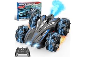 Gralal Remote Control Cars for Kids, 2.4Ghz Rotate 360° RC Drift Car with Music Light Kids Toys 6 7 8 9 10 11 12 Year Old Boys Gifts RC Car Toys for 6-12 Year Old Boys (Blue)
