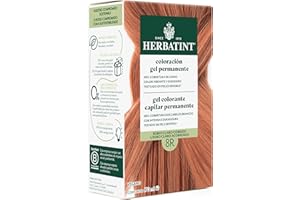 Herbatint Coloración para Cabello en Gel 8R Rubio Claro Cobrizo - 170 ml | Sin Amoníaco, Cobertura Óptima de Canas | con 8 Extractos Orgánicos, Ideal para Pieles Sensibles