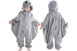 COOKY.D Grenouillère Déguisement Halloween Bébé Garçon Fille Combinaison Flanelle Unisexe Nouveau-né Pyjama Carnaval Tenue Enfant 0-4 Ans