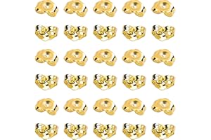 SANNIX 30 pièces/15 paires de fermoirs de boucles d'oreilles, fermoirs d'oreilles sécurisés de remplacement