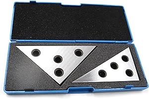 Chiloskit - Juego de 2 bloques de ángulo para maquinista, 2 unidades, 2 Piece Set