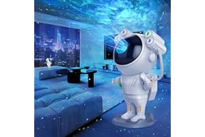 ‎JKUSS JKUSS Astronauten Sternenhimmel Projektor, LED Galaxy Projektor mit Fernbedienung 16 Modi Galaxy Light Projector für Kinder Erwachsene Schlafzimmer Raumdekoration, Geschenke für Kinder & Erwachsene