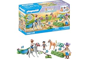Playmobil 71495 Horses of Waterfall: Pony Tournament, exciting competitions for young champions, featuring extensive accessories, detailed play sets suitable for children ages 4+