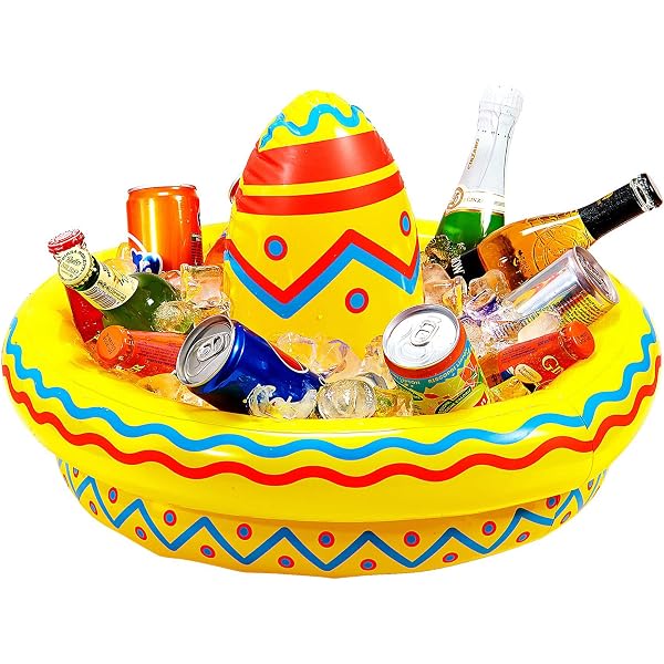 Mexikanischer Sombrero-Hut – Beige, Rosa, Blau – Kopfumfang 58 Cm – Perfekt Für Fiesta, Karneval & Kostümparty