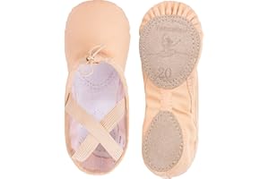 Tancefair Ballet Shoes Girls Ballet Flats Dance Slippers Split Sole Gymnastics Yoga Shoes for Toddlers Girls Women