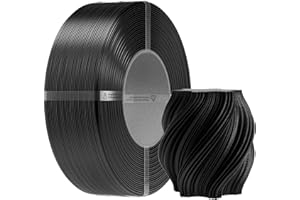 Creality PETG Refill Filamento di Ricarica 1,75 mm, Filamento per Stampa 3D senza Bobina, Precisione Dimensionale ±0,03 mm, Eccellente Stabilità, 1 kg Nero