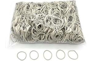 Progom - Elastici di gomma - 50(ø32) mm x 3mm - Bianco - borsa 1kg