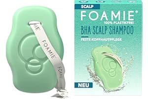 ‎FOAMIE Foamie Festes Shampoo SCALP, Anti-Schuppen Shampoo Kopfhaut mit BHA, Salizylsäure & Malvenblütenextrakt, Spezialisiert auf Kopfhautpflege, Kraftloses Haar & Anti-Schuppen Lösung, 80g