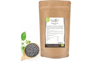 ‎MR. BROWN 300g Bio Basilikum Samen, Verwendung wie Chia Samen