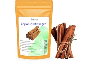 TAZARIN LTD 100g Bâtons de cannelle de Ceylan entières - Arôme & Goût Intense - 100% Naturel, Pur et Sans Additifs - TazarinLtd