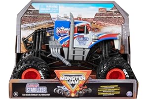Monster Jam, Monster Truck Stabilisateur Officiel Lucas, véhicule Collector moulé sous Pression, échelle 1:24, Jouets pour Enfants pour garçons et Filles âgés de 3 Ans et Plus