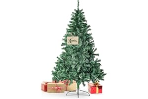 Xonic® Claus künstlicher Weihnachtsbaum Grün - 5 Größen: 90-240cm - Realistischer Tannenbaum mit Metall-Ständer - Dicht und Naturgetreu (Grün, 120cm)
