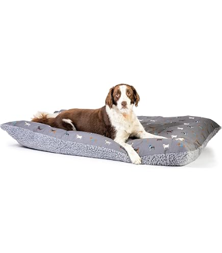 FatFace Spotty Bees Hunde-/Welpendecke Größe L – Marineblau, Extra Tief Gefüllt, Schmutzabweisend, 87 X 138 Cm, Nachhaltige Baumwolle