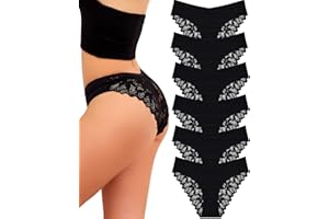 READY TO LOVE Unterhosen Damen Seamless Slips Damen Nahtlos Brazilian Slip Damen Spitze Hipster Unterwäsche Frauen Sexy Set Damen Slips Mehrpack