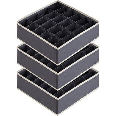 Faltbarer Schubladen-Organizer 12er-Set – Für Unterwäsche, Socken, BHs (türkis, 3 Größen)