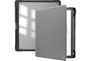 HGWALP Slimshell Funda para Kindle Scribe 10.2" (2024/2022 Release), Funda Kindle Scribe 10.2 Pulgadas 2024/2022 con Función de Auto-Reposo/Activación Avec Soporte para Pen Incorporado-Grey