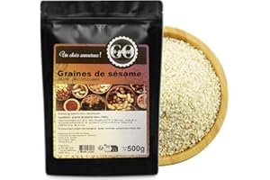 Graines de sésame blanc décortiquées 500 g - LA PLANTIGO