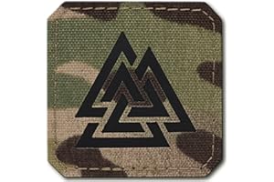 m-tac Valknut Morale Patches Militare tattico Lazer Cut Viking Norse