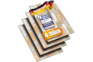 MTAK - Wandpaneele Steinoptik - Wandverkleidung Innen - 4 Stück - Wandverkleidung Außen, Wandverkleidung Steinoptik für Küche, Wohnzimmer | 3D Effekt | Steinoptik Styropor - Akustikpaneele (SWP-1)