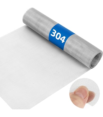 Hejo Grillage Fin En Acier Inox 304 – 300 X 300 Cm Rouleau Moustiquaire Anti-Rongeurs Ultra Résistant, 20 Mesh, Facile à Découper Et Installer + Gants Offerts