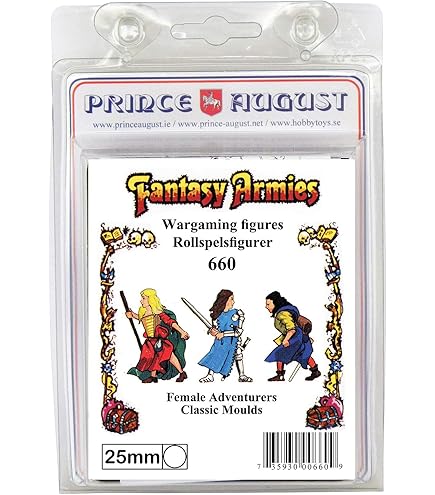 Prince August Stampo Per Hobby Casting – Guerrieri Scheletro Fantasy 25mm PA693 – Per Miniature In Metallo Fai-da-Te - 4