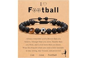 D Dongjiangjin Gift Football Gifts for Boys, Football Bracelet Gifts for Birthday Christmas