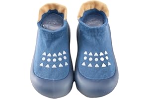 STOLPYZH Baby Girls Boys First Walking Shoes Anti Slip Slippers Socks Barefoot Shoes Toddler Infant Non Slip Sole Shoes Breathable
