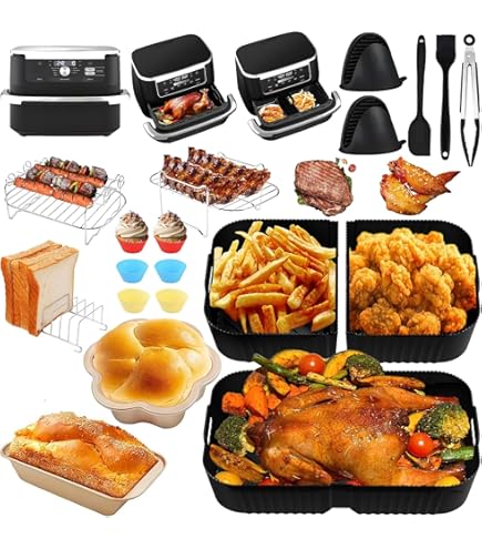Paraspruzzi In Silicone Per Ninja Foodi Flexdrawer AF500EU: Proteggi La Resistenza Della Tua Friggitrice Ad Aria (37x21 Cm)