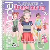 Depesche 13808 TOPModel Dress Me Up - Spor &Ccedil;ıkartma Kitabı, 24 Sayfa Kendin Yap Spor Modeli Desenli, 11 &Ccedil;ıkartma Sayfası Dahi