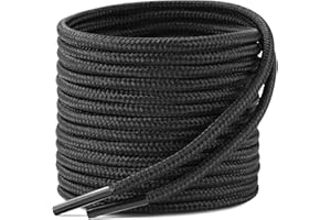 Stepace Lacci per Scarpe Rotondi [ 2 Paia ] Stringhe Robuste e Resistenti - per Scarpe Da Montagna e Da Trekking, Stivali - Diametro 3.5mm e 4mm