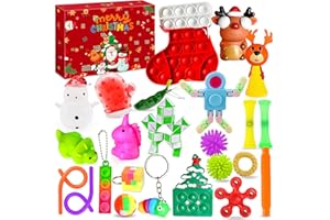 Lubibi Fidget Toys Advent Calendar 2024 24 Days Christmas Countdown Calendar For Children Stress relief Fidget Sensory Toys Christmas Countdown Toys Gifts For Kids Boys Girls ages 3 4 5 6 7 8 9 10