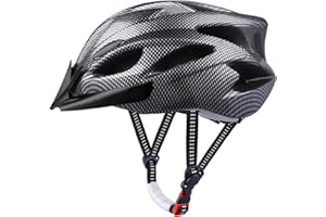 GOXIFACA Casco Bicicleta Adulto con Visera Extraíble Forro Lavable Cascos Bicicleta Montaña Ajustable para Adultos Que Montan en Montañas y Carretera (Tamaño de la Cabeza 58-62cm)
