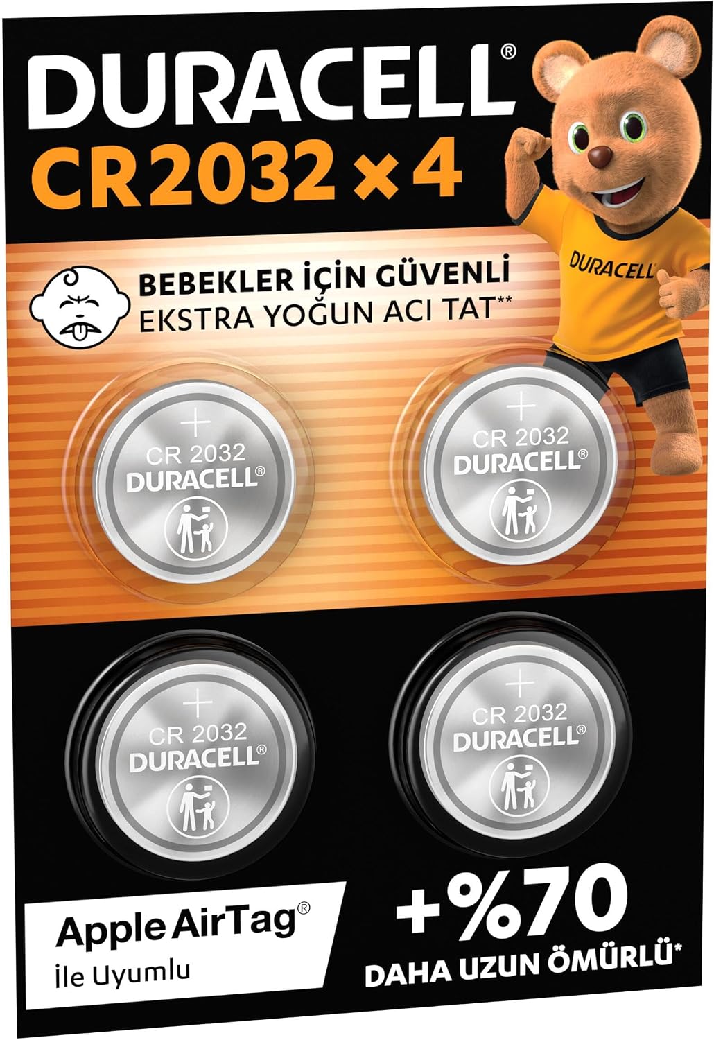 DURACELL CR2032 4'lü Pil