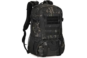 YuanWen Tactical Backpack 40L Hiking Backpack Military Rucksack Motorcycle Backpacks Molle Army Daypack Bag for Men Women Travelling Cycling Camping Trekking Hunting Fishing