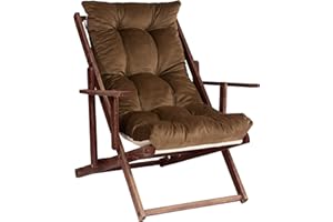 TECNOCUCI Cuscino Imbottito per Poltrona Sdraio Relax (115x55) - In Velluto - 100% Made in Italy - Ricambio Ideale per Interni ed Esterni (Giardini, Cortili, terrazzi) - Disponibili Diversi Colori