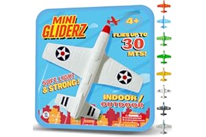 ANCORY Foam Glider Planes for Kids - Airplane Toy Flying Gliders 30m Range - Water Floating Lightweight Outdoor Toys (White)