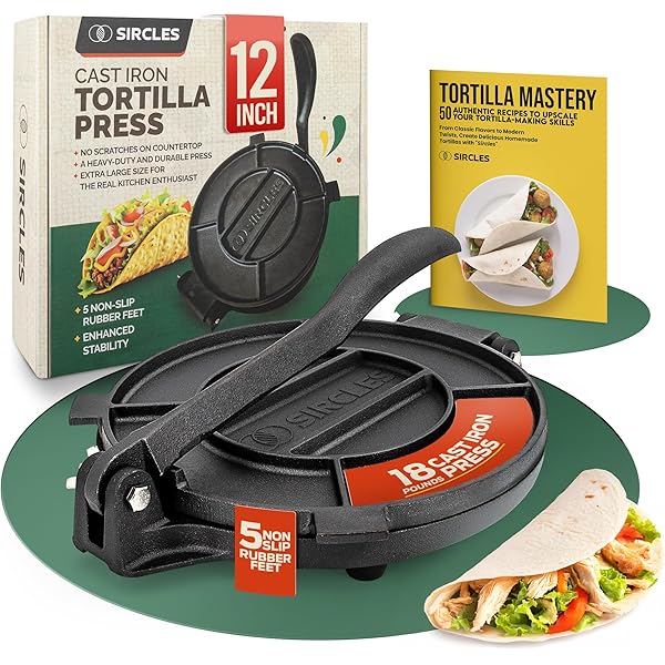 Tortilla Maker Roller Gonzalez Manual Crank Press 5.5