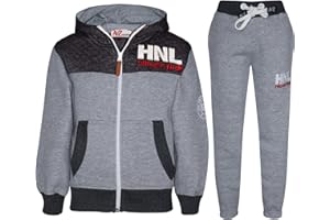 A2Z 4 Kids Enfants Filles Garçons Designer Survêtement HNL Projection Imprimé Sweat À Capuche & Bottom Jogging Costume Âge 7 8 9 10 11 12 13 Ans