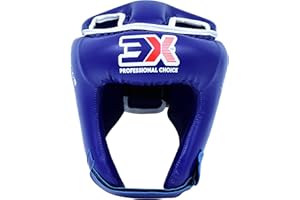 3X PROFESSIONAL CHOICE 3X Sports Headguard for Boxing, MMA Training, Adjustable Padded, Martial Arts Headgear, MMA Training Head Gear Muay Thai Full Face Protection Muay Thai Headgear, Kickboxing, Sparring, Martial Arts