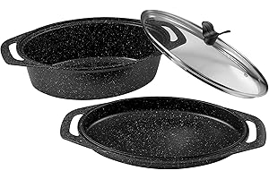 Pradel Excellence 52804M Pentola ovale set di 2 pezzi per tutti i fornelli, compresa induzione